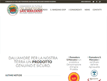 Tablet Screenshot of consorziopomodorosanmarzanodop.it